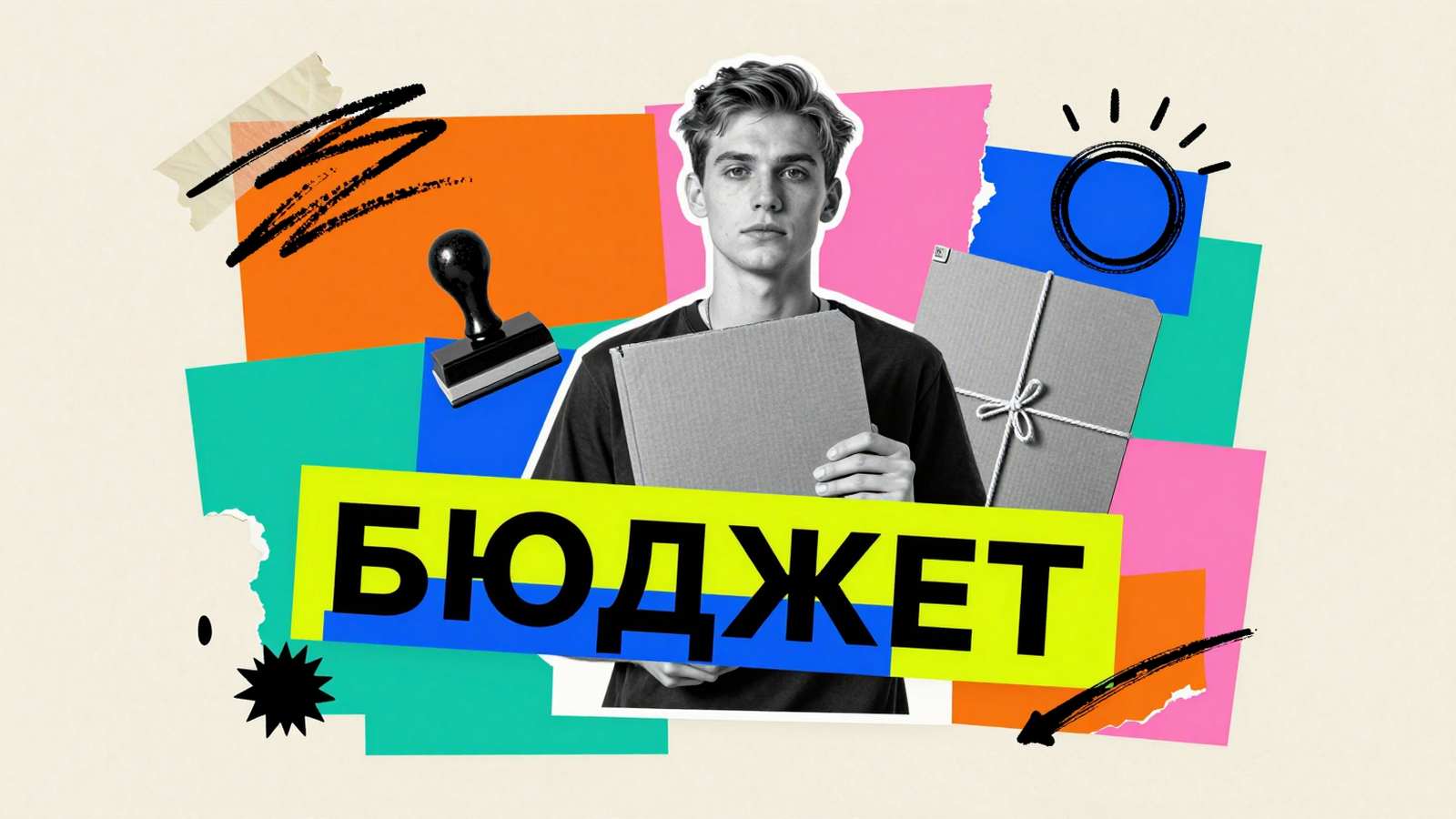 Сложности поступления на бюджет в ВУЗ: коллаж с абитуриентом, подающим папку документов в приемную комиссию