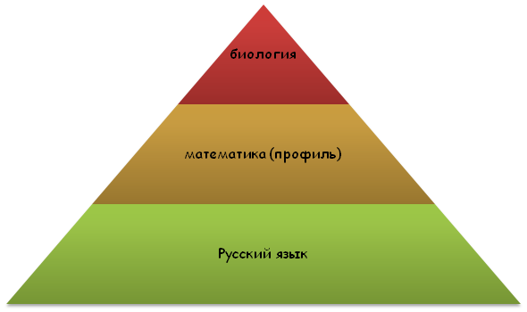 Биология, математика, русский язык
