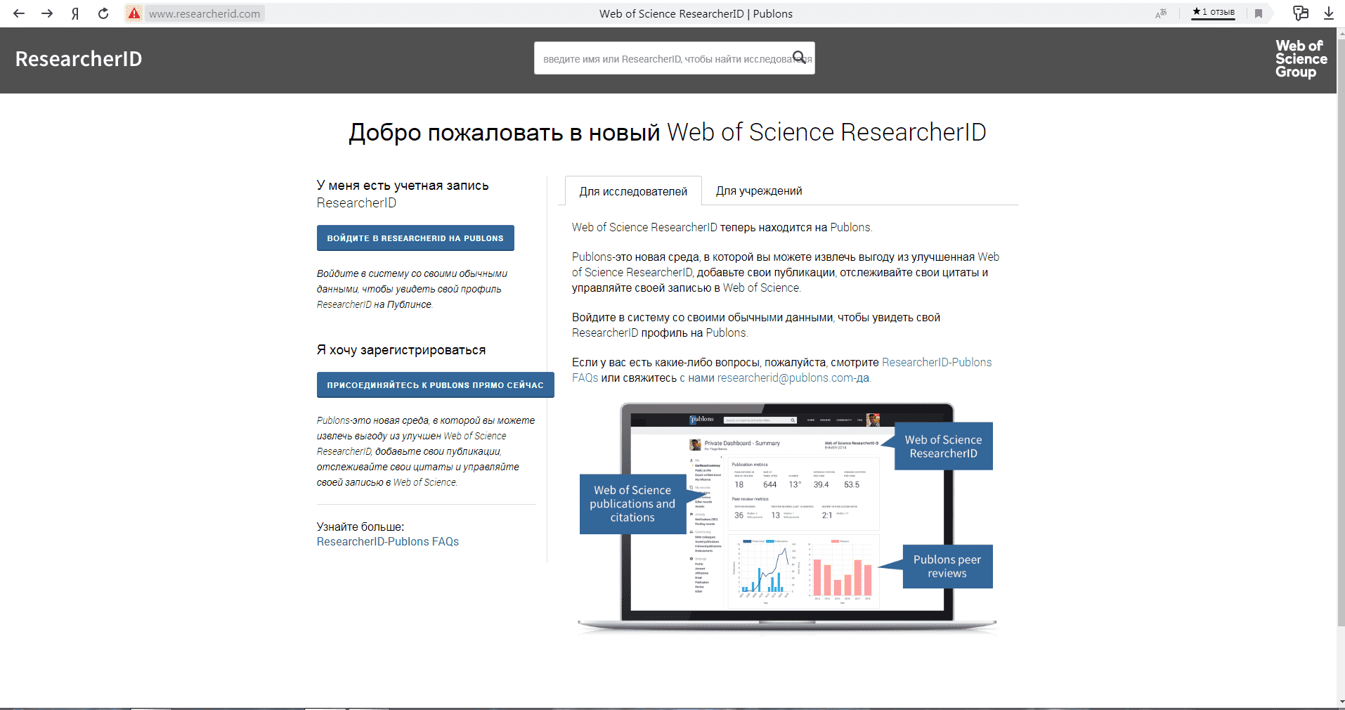  Researcher ID WoS 