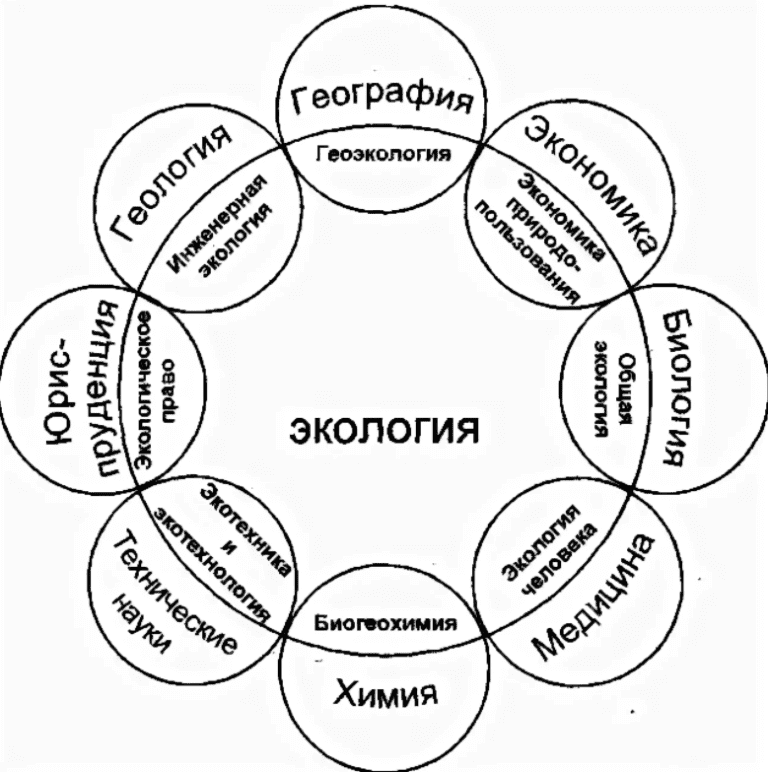 Экология в таблицах и схемах