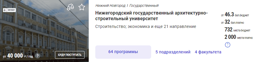 Нижегородский государственный архитектурно-строительный университет 