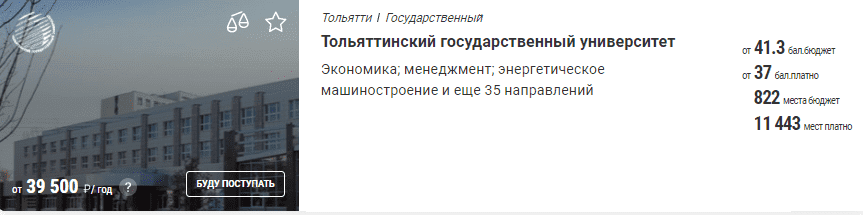 Характеристика ВУЗа?