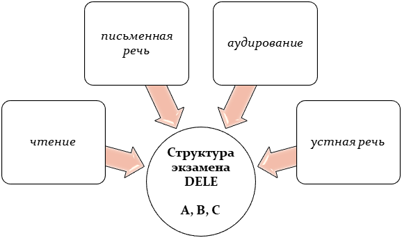 Структура экзамена DELE