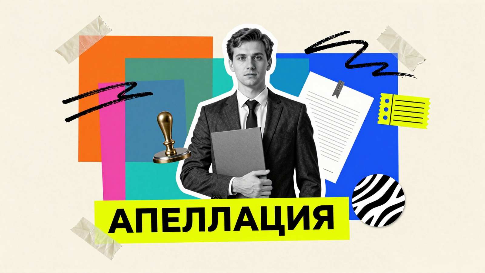 Система апелляций оценок в европейских ВУЗах: коллаж с университетским омбудсменом, папкой апелляционного дела и официальной печатью