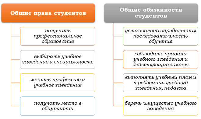 Базовые права и обязанности студентов РФ