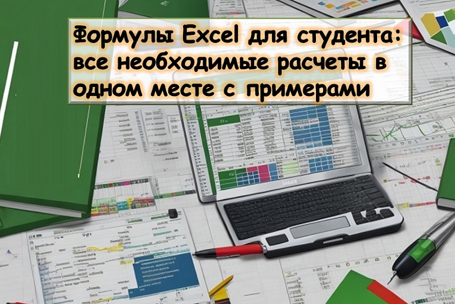 Формулы Excel для студента: все необходимые расчеты в одном месте с примерами