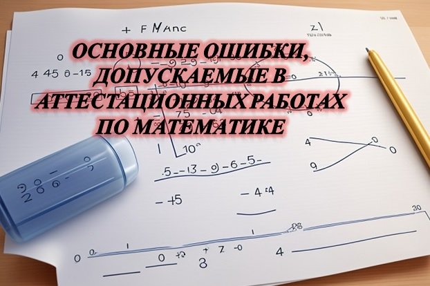 Основные ошибки, допускаемые в аттестационных работах по математике