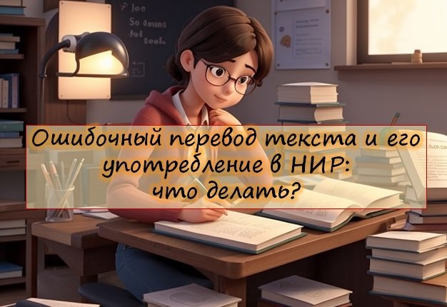 Ошибочный перевод текста и его употребление в НИР: что делать?