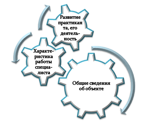 Из чего складывается основная часть отчета по практике?