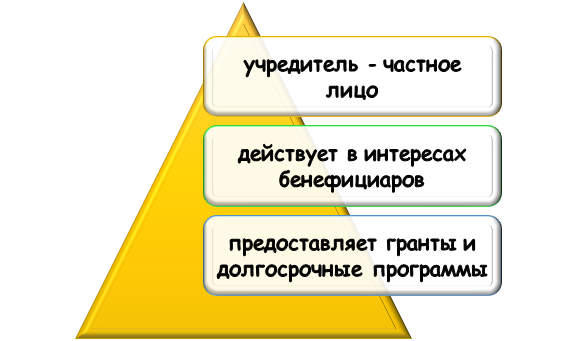 особенности частных научных фондов Специфика частных научных фондов