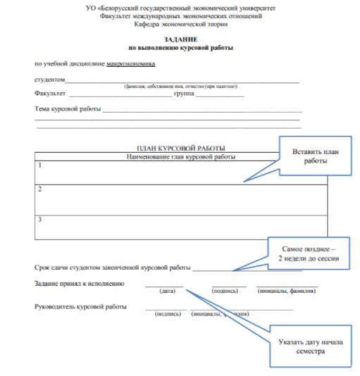 Классический шаблон ТЗ