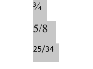 Сортировка дробей по убыванию