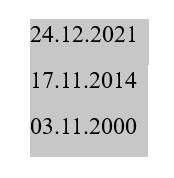 Сортировка дат по убыванию