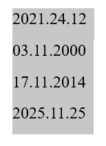 Сортировка разноформатных дат не работает