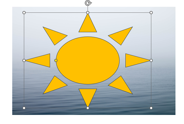 Расположение нескольких фигур