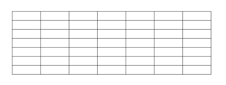 устанавливаем размер таблицы Выбираем количество строк и столбцов таблицы