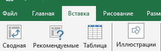 как вставить график? Переходим во вкладка Вставка