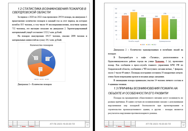 Отражение результатов анализа данных в дипломе