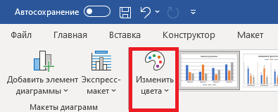 изменение цвета графика Как изменить цветовую гамму графика?