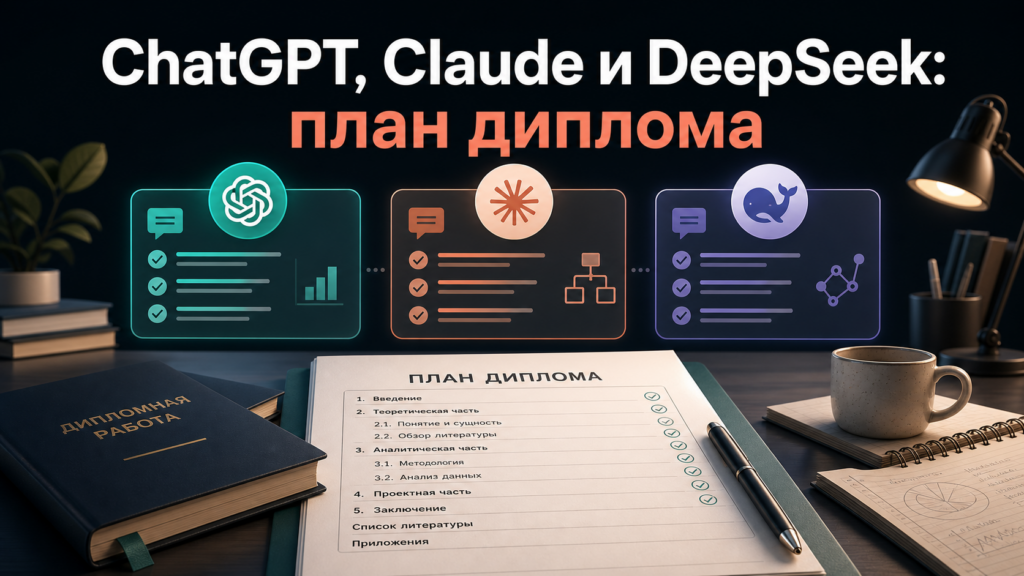 Что показало сравнение ChatGPT Claude и DeepSeek на плане диплома?