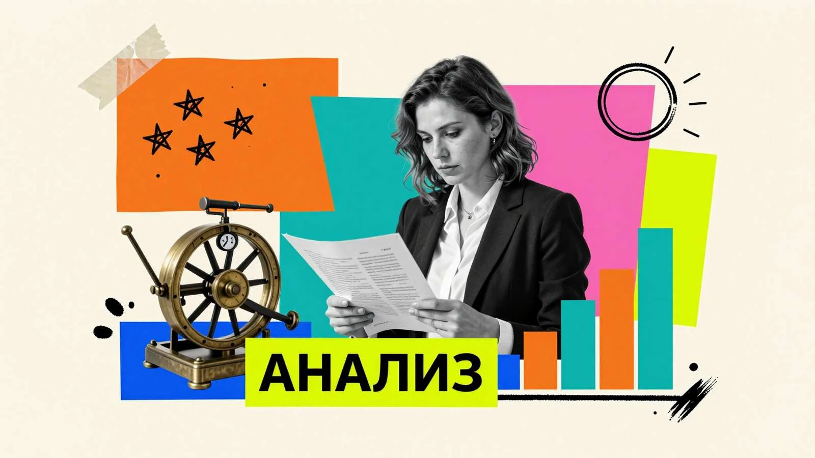 Как написать диссертацию по экономике: экономист изучает расчетные ведомости рядом с механическим арифмометром и графиками роста